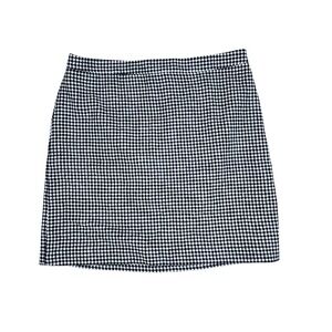 Talbots Petite‎ 16P Houndstooth Wool Blend Skirt Black White Classic Workwear